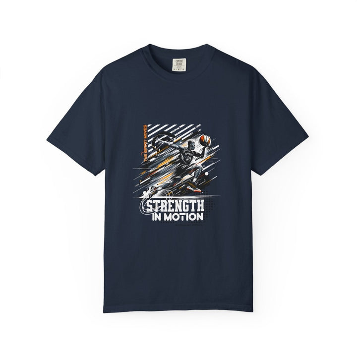 Strength in Motion Unisex Garment - Dyed T-Shirt - Sporty and Stylish Tee - Navy - S - Strength in Motion Unisex Garment - Dyed T-Shirt - Sporty and Stylish Tee - Tatoo Tee