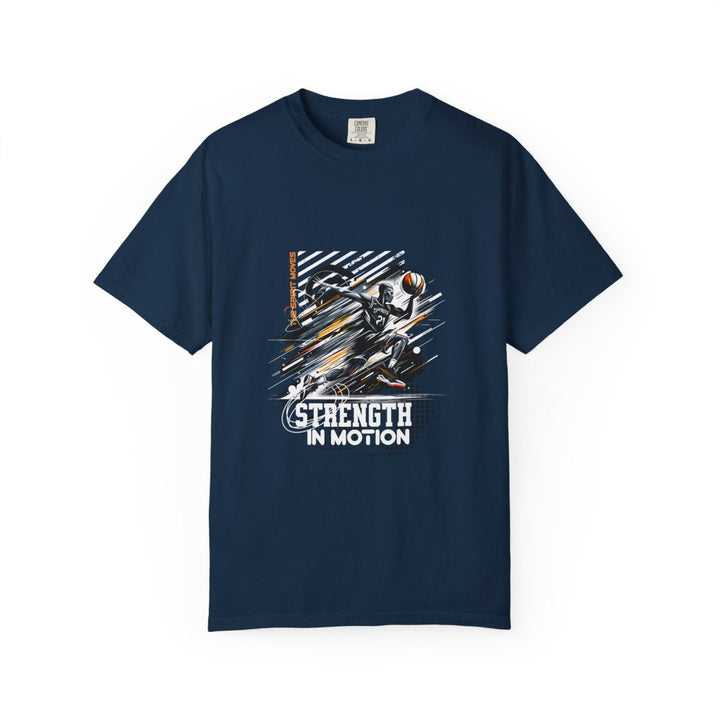Strength in Motion Unisex Garment - Dyed T-Shirt - Sporty and Stylish Tee - Navy - S - Strength in Motion Unisex Garment - Dyed T-Shirt - Sporty and Stylish Tee - Tatoo Tee
