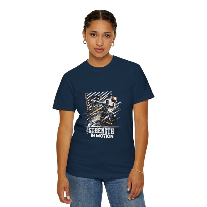 Strength in Motion Unisex Garment - Dyed T-Shirt - Sporty and Stylish Tee - True Navy - S - Strength in Motion Unisex Garment - Dyed T-Shirt - Sporty and Stylish Tee - Tatoo Tee