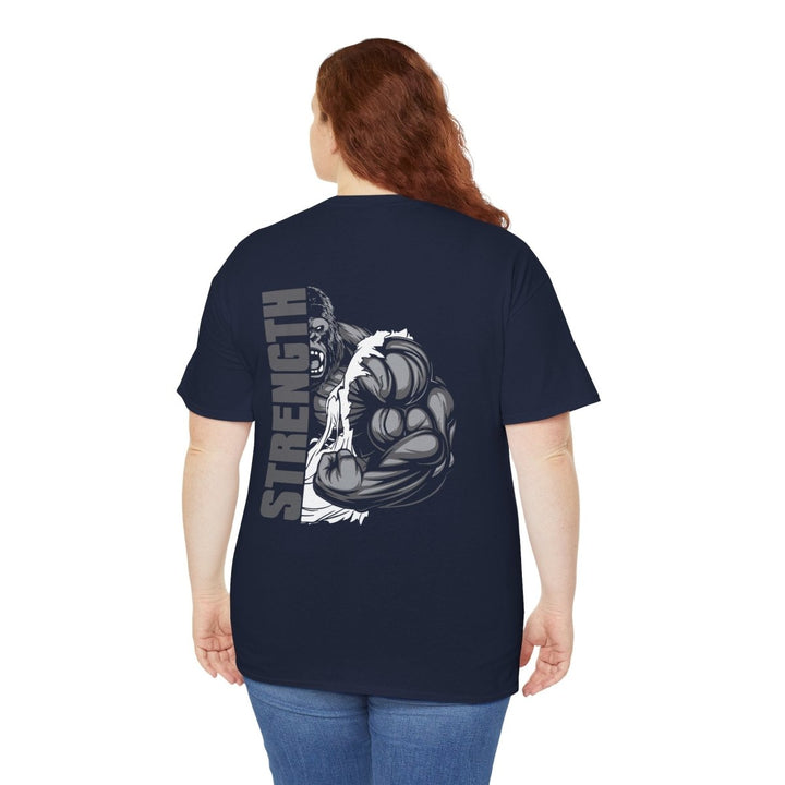 Strength Unisex Heavy Cotton Tee - Motivational Gym Shirt for Fitness Enthusiasts - Purple - S - Strength Unisex Heavy Cotton Tee - Motivational Gym Shirt for Fitness Enthusiasts - Tatoo Tee
