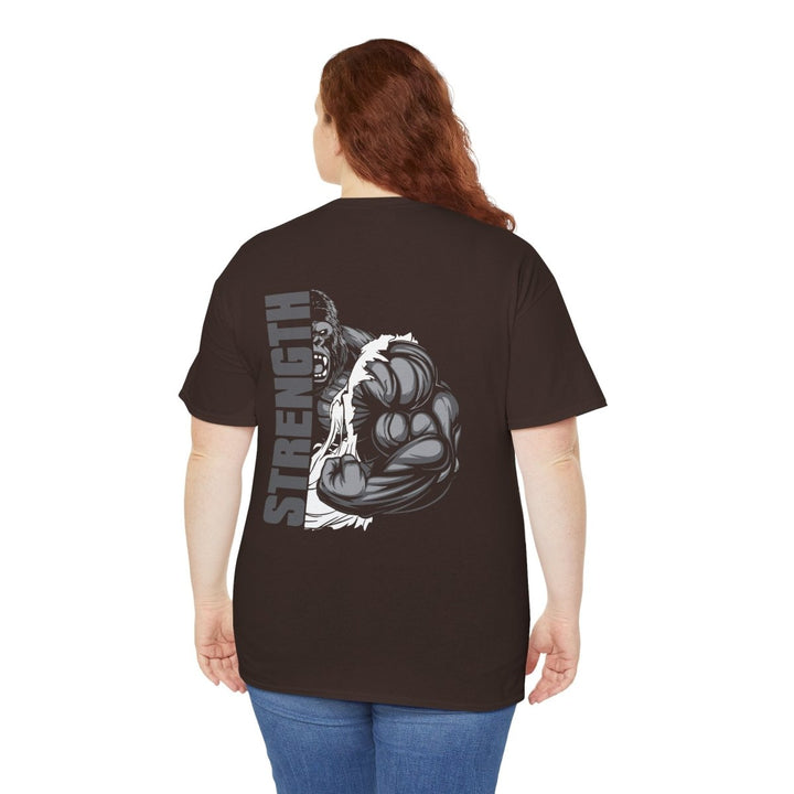 Strength Unisex Heavy Cotton Tee - Motivational Gym Shirt for Fitness Enthusiasts - Purple - S - Strength Unisex Heavy Cotton Tee - Motivational Gym Shirt for Fitness Enthusiasts - Tatoo Tee