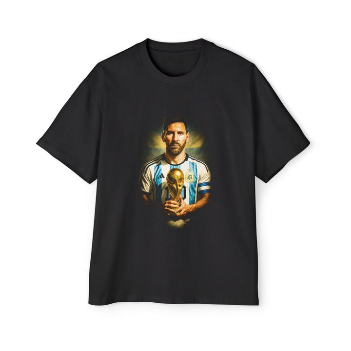 Stylish Lionel Messi Men's Oversized Tee - Unique Graphic Design, Casual Streetwear - S - Black - Stylish Lionel Messi Men's Oversized Tee - Unique Graphic Design, Casual Streetwear - Tatoo Tee
