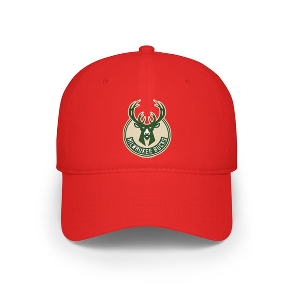 Stylish Milwaukee Bucks Low Profile Baseball Cap | Sporty Gift for Fans, Adjustable Cap - Red - One size - Stylish Milwaukee Bucks Low Profile Baseball Cap | Sporty Gift for Fans, Adjustable Cap - Tatoo Tee