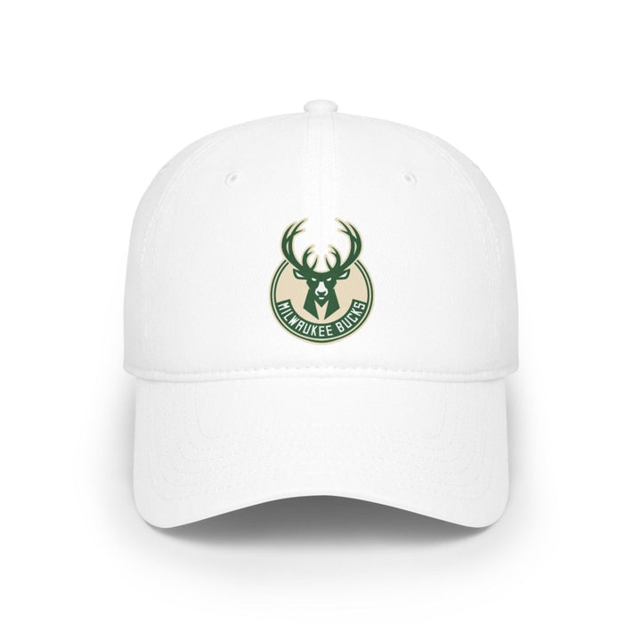 Stylish Milwaukee Bucks Low Profile Baseball Cap | Sporty Gift for Fans, Adjustable Cap - White - One size - Stylish Milwaukee Bucks Low Profile Baseball Cap | Sporty Gift for Fans, Adjustable Cap - Tatoo Tee