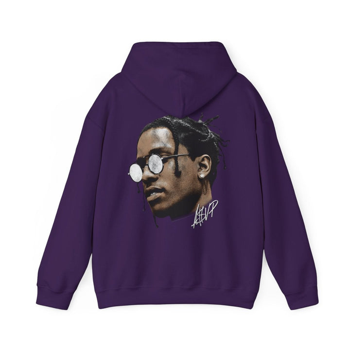 Stylish Unisex Hoodie with Trendy Graphic for Music Lovers - Purple - S - Stylish Unisex Hoodie with Trendy Graphic for Music Lovers - Tatoo Tee