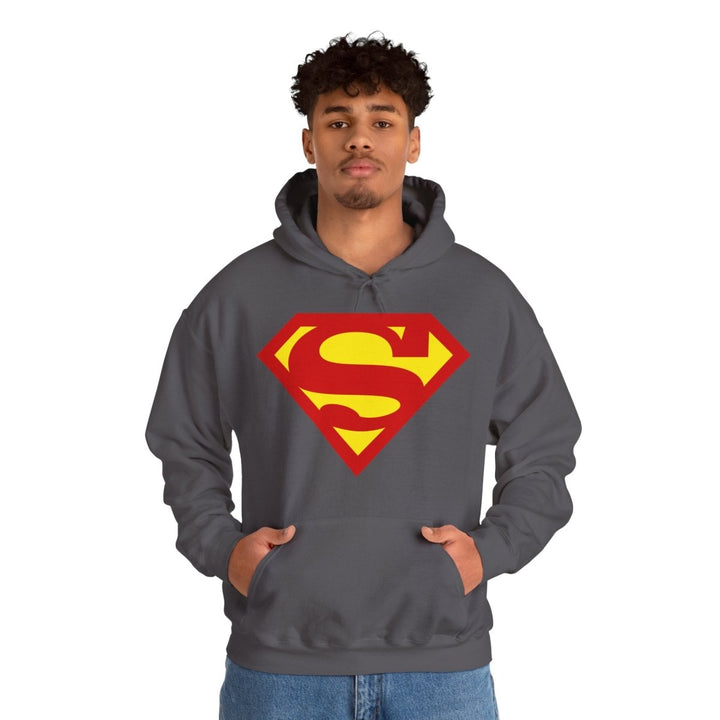 Superhero Inspired Unisex Heavy Blend™ Hoodie - Perfect for Fans of Comic Book Culture - Charcoal - S - Superhero Inspired Unisex Heavy Blend™ Hoodie - Perfect for Fans of Comic Book Culture - Tatoo Tee