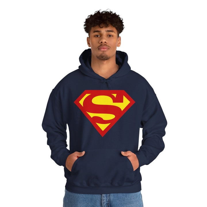Superhero Inspired Unisex Heavy Blend™ Hoodie - Perfect for Fans of Comic Book Culture - Navy - S - Superhero Inspired Unisex Heavy Blend™ Hoodie - Perfect for Fans of Comic Book Culture - Tatoo Tee