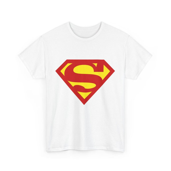 Superhero Unisex Heavy Cotton Tee - Bold Superman Design for Comic Fans - Light Pink - S - Superhero Unisex Heavy Cotton Tee - Bold Superman Design for Comic Fans - Tatoo Tee