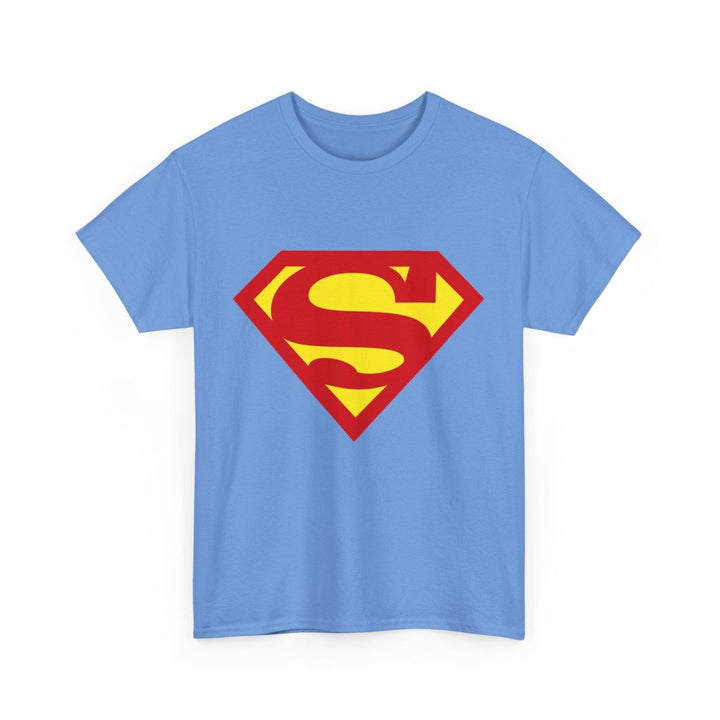 Superhero Unisex Heavy Cotton Tee - Bold Superman Design for Comic Fans - Light Pink - S - Superhero Unisex Heavy Cotton Tee - Bold Superman Design for Comic Fans - Tatoo Tee