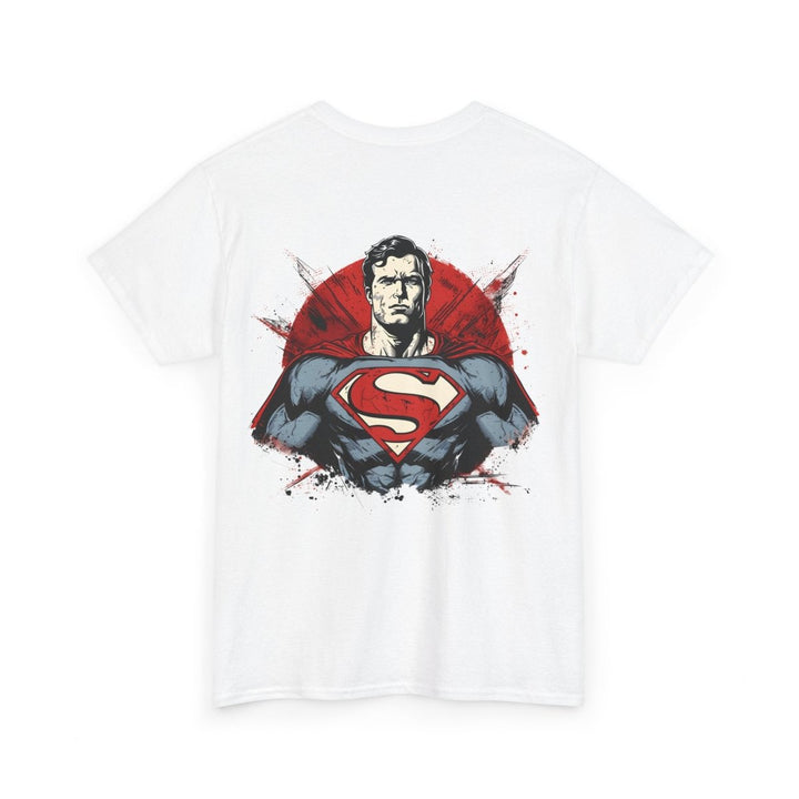 Superhero Unisex Heavy Cotton Tee - Bold Superman Design for Comic Fans - Light Pink - S - Superhero Unisex Heavy Cotton Tee - Bold Superman Design for Comic Fans - Tatoo Tee