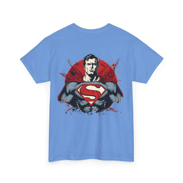 Superhero Unisex Heavy Cotton Tee - Bold Superman Design for Comic Fans - Light Pink - S - Superhero Unisex Heavy Cotton Tee - Bold Superman Design for Comic Fans - Tatoo Tee