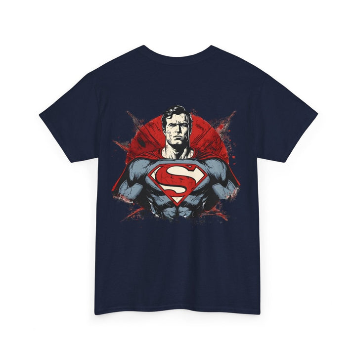 Superhero Unisex Heavy Cotton Tee - Bold Superman Design for Comic Fans - Light Pink - S - Superhero Unisex Heavy Cotton Tee - Bold Superman Design for Comic Fans - Tatoo Tee