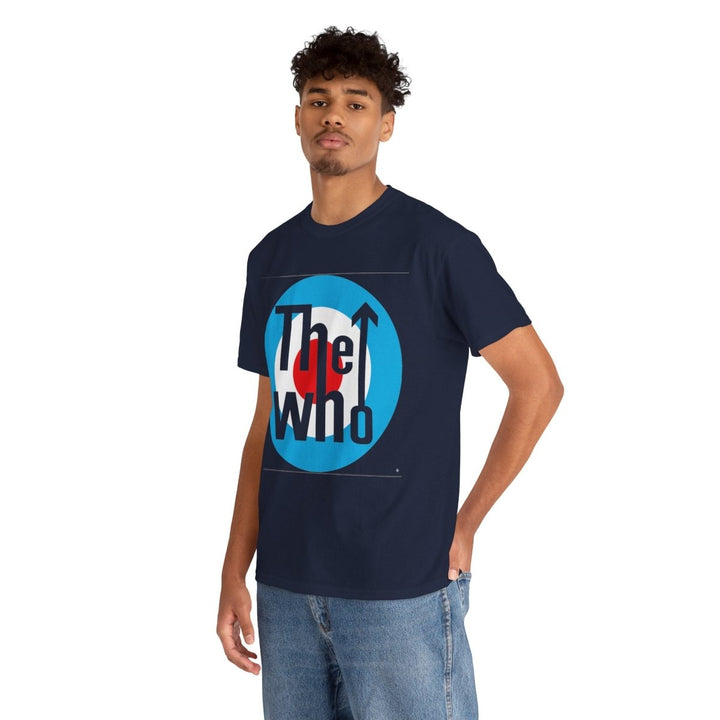 Target T-Shirt Unisex Heavy Cotton Tee - Navy - S - Target T-Shirt Unisex Heavy Cotton Tee - Tatoo Tee