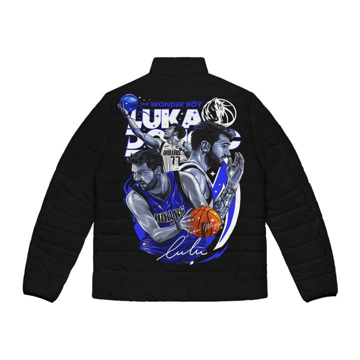 The Wonder Boy Luka Doncic Puffer Jacket - S - Black zipper - The Wonder Boy Luka Doncic Puffer Jacket - Tatoo Tee