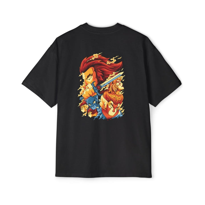 Thundercats Oversized T-Shirt for Fans - Retro Graphic Tee - S - Black - Thundercats Oversized T-Shirt for Fans - Retro Graphic Tee - Tatoo Tee