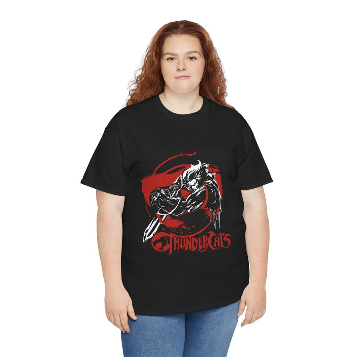 ThunderCats Unisex Heavy Cotton Tee - Bold Graphic Tee for Fans - Black - S - ThunderCats Unisex Heavy Cotton Tee - Bold Graphic Tee for Fans - Tatoo Tee