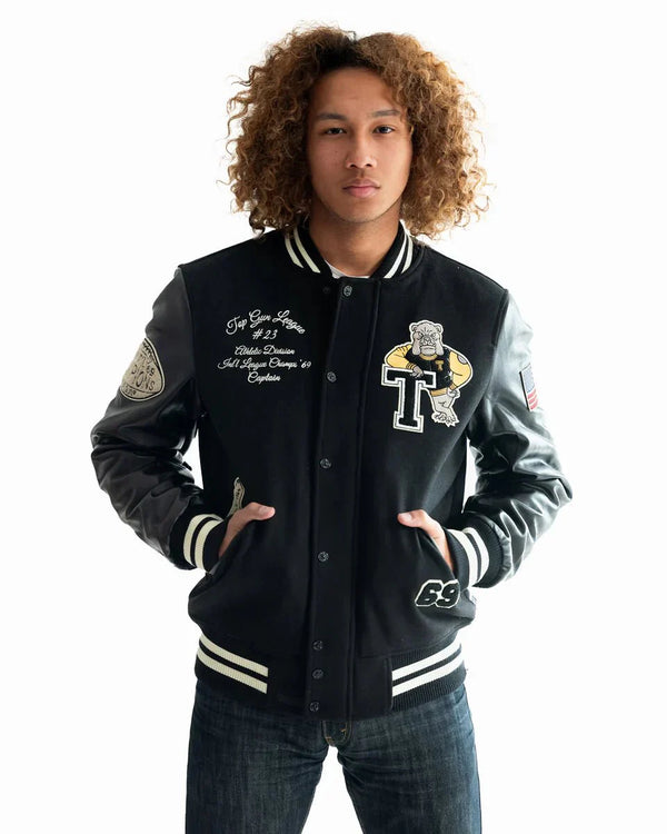 Top Gun Bulldog Varsity Jacket