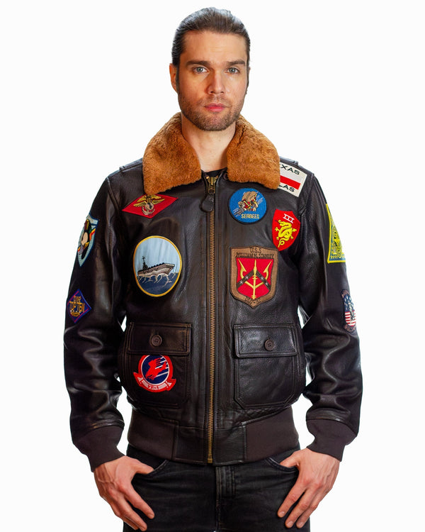 TOP GUN OFFICIAL SIGNATURE SERIES LEATHER JACKET
