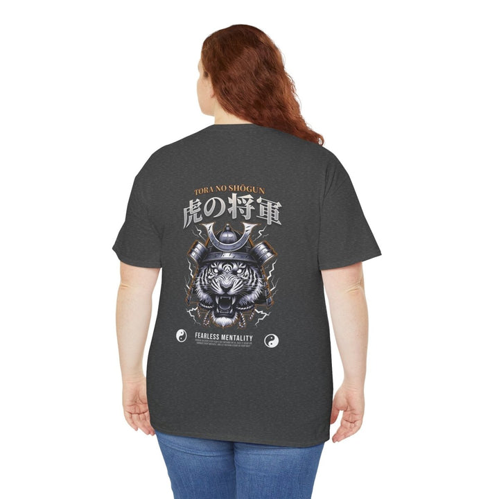 Tora No Shogun Fearless Mentality Tee - Unisex Heavy Cotton Shirt - Cardinal Red - S - Tora No Shogun Fearless Mentality Tee - Unisex Heavy Cotton Shirt - Tatoo Tee