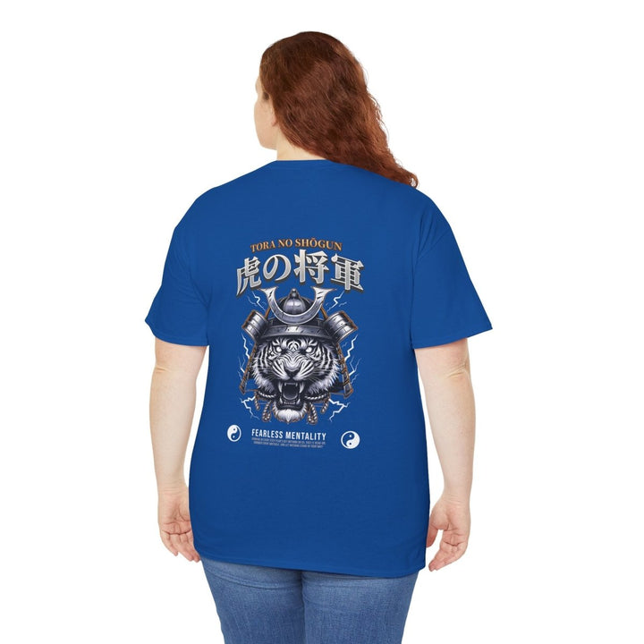 Tora No Shogun Fearless Mentality Tee - Unisex Heavy Cotton Shirt - Cardinal Red - S - Tora No Shogun Fearless Mentality Tee - Unisex Heavy Cotton Shirt - Tatoo Tee