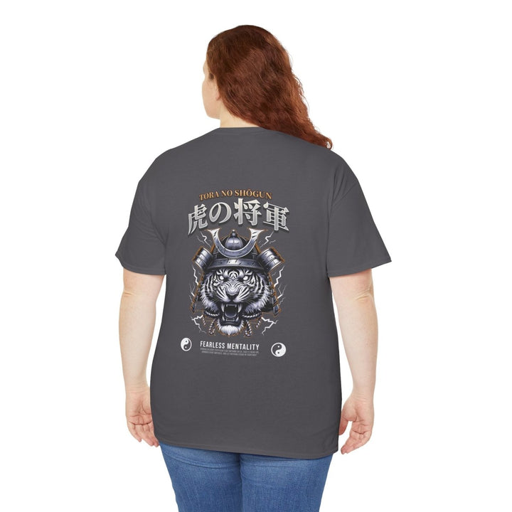 Tora No Shogun Fearless Mentality Tee - Unisex Heavy Cotton Shirt - Cardinal Red - S - Tora No Shogun Fearless Mentality Tee - Unisex Heavy Cotton Shirt - Tatoo Tee