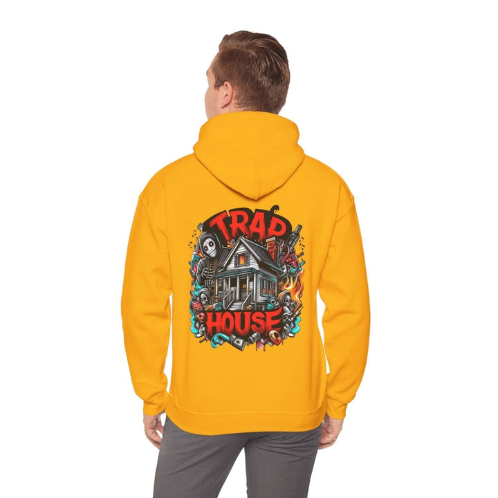 Trap House Unisex Hoodie - Gold - S - Trap House Unisex Hoodie - Tatoo Tee