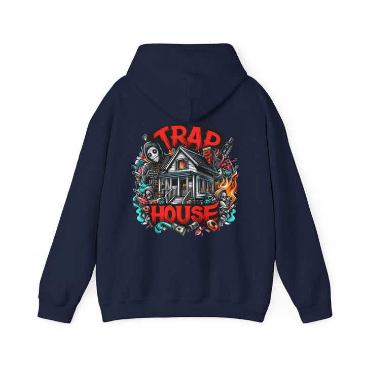 Trap House Unisex Hoodie - Heliconia - S - Trap House Unisex Hoodie - Tatoo Tee