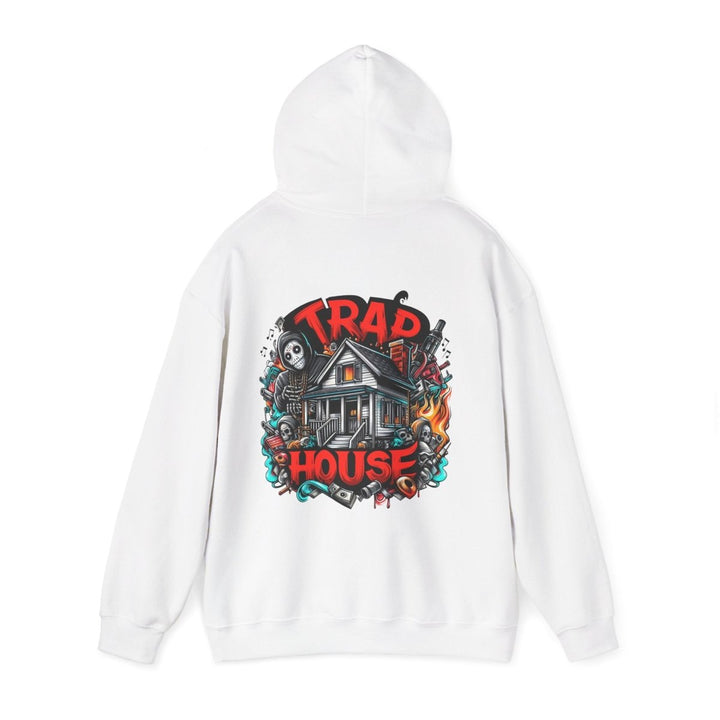 Trap House Unisex Hoodie - Heliconia - S - Trap House Unisex Hoodie - Tatoo Tee