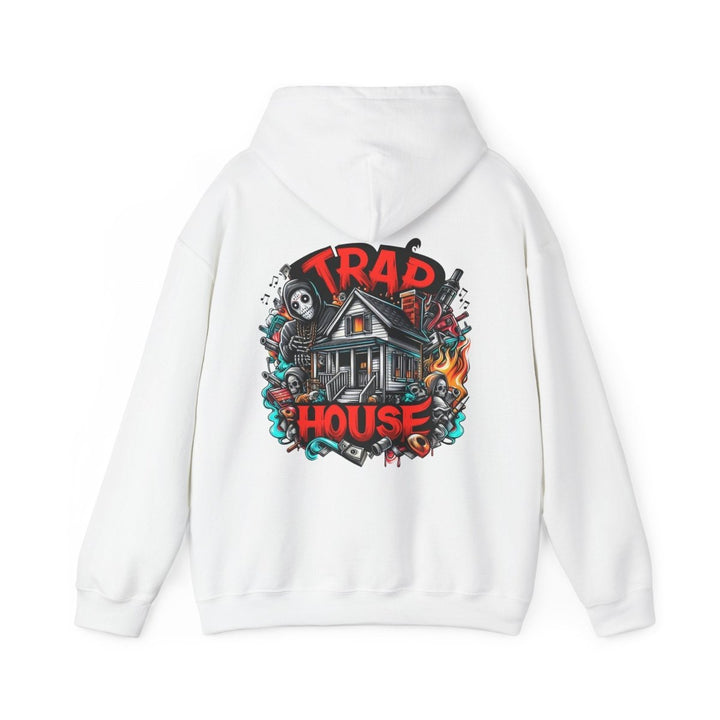 Trap House Unisex Hoodie - Heliconia - S - Trap House Unisex Hoodie - Tatoo Tee