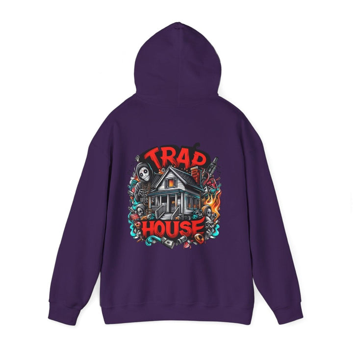 Trap House Unisex Hoodie - Heliconia - S - Trap House Unisex Hoodie - Tatoo Tee