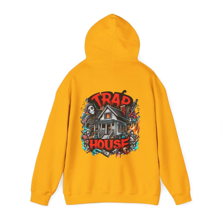 Trap House Unisex Hoodie - Heliconia - S - Trap House Unisex Hoodie - Tatoo Tee