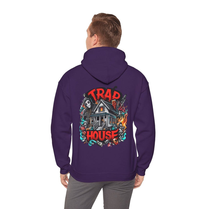 Trap House Unisex Hoodie - Purple - S - Trap House Unisex Hoodie - Tatoo Tee