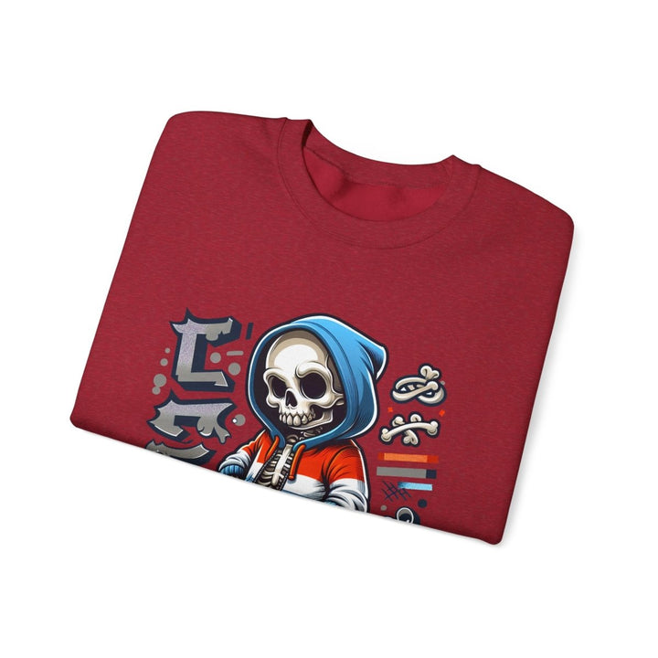 Trendy Streetwear SkullBoy Unisex Sweatshirt - S - Antique Cherry Red - Trendy Streetwear SkullBoy Unisex Sweatshirt - Tatoo Tee