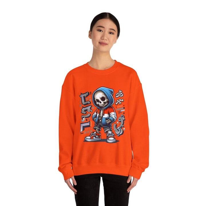Trendy Streetwear SkullBoy Unisex Sweatshirt - S - Antique Cherry Red - Trendy Streetwear SkullBoy Unisex Sweatshirt - Tatoo Tee