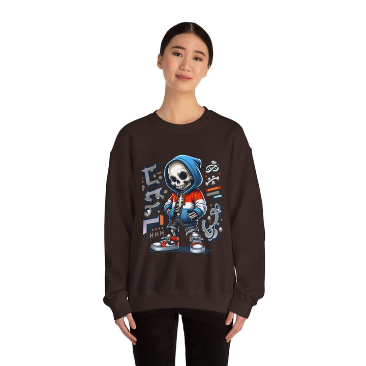 Trendy Streetwear SkullBoy Unisex Sweatshirt - S - Antique Cherry Red - Trendy Streetwear SkullBoy Unisex Sweatshirt - Tatoo Tee