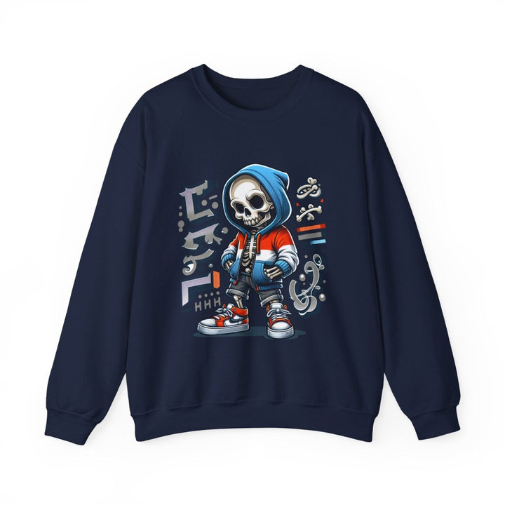 Trendy Streetwear SkullBoy Unisex Sweatshirt - S - Navy - Trendy Streetwear SkullBoy Unisex Sweatshirt - Tatoo Tee
