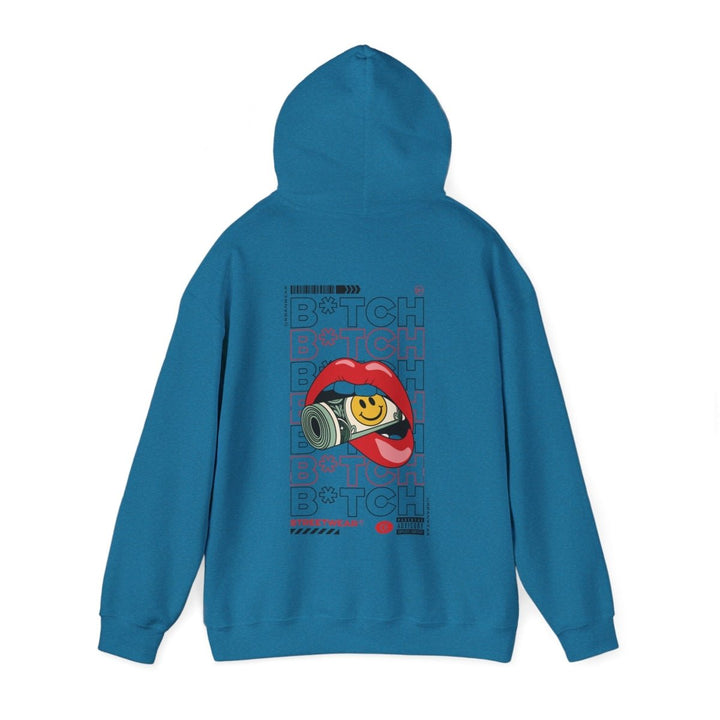 Trendy Unisex Hooded Sweatshirt - Streetwear Style with Fun Graphics - Antique Sapphire - S - Trendy Unisex Hooded Sweatshirt - Streetwear Style with Fun Graphics - Tatoo Tee