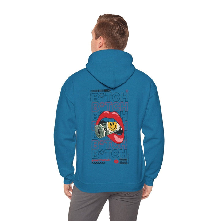 Trendy Unisex Hooded Sweatshirt - Streetwear Style with Fun Graphics - Antique Sapphire - S - Trendy Unisex Hooded Sweatshirt - Streetwear Style with Fun Graphics - Tatoo Tee