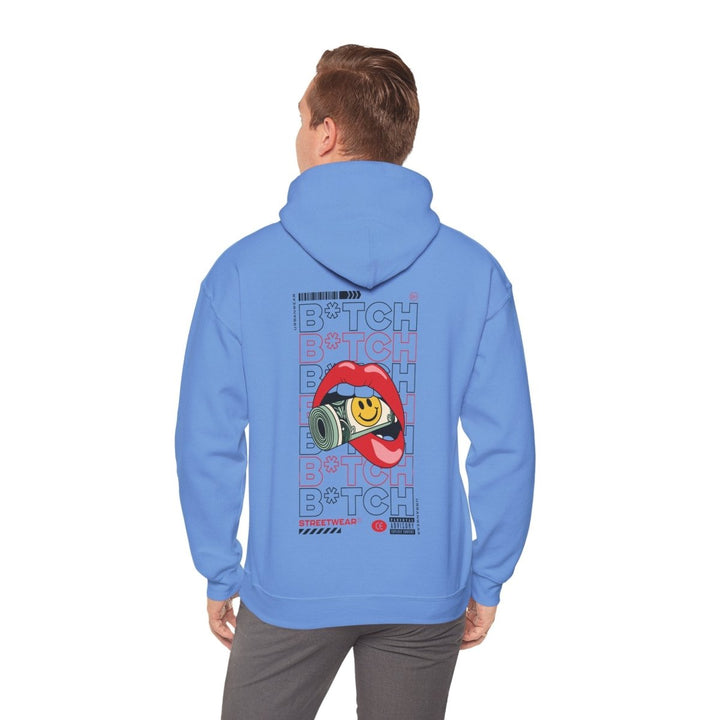 Trendy Unisex Hooded Sweatshirt - Streetwear Style with Fun Graphics - Carolina Blue - S - Trendy Unisex Hooded Sweatshirt - Streetwear Style with Fun Graphics - Tatoo Tee