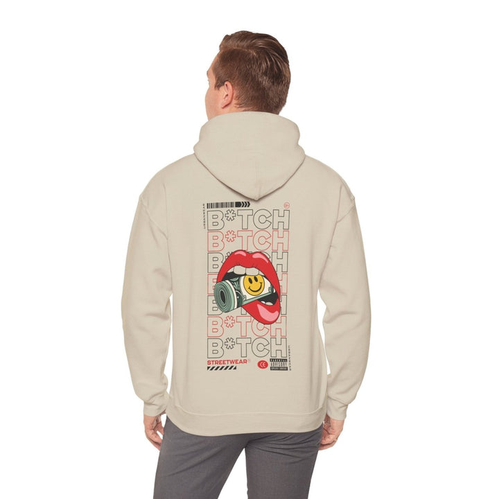 Trendy Unisex Hooded Sweatshirt - Streetwear Style with Fun Graphics - Sand - S - Trendy Unisex Hooded Sweatshirt - Streetwear Style with Fun Graphics - Tatoo Tee