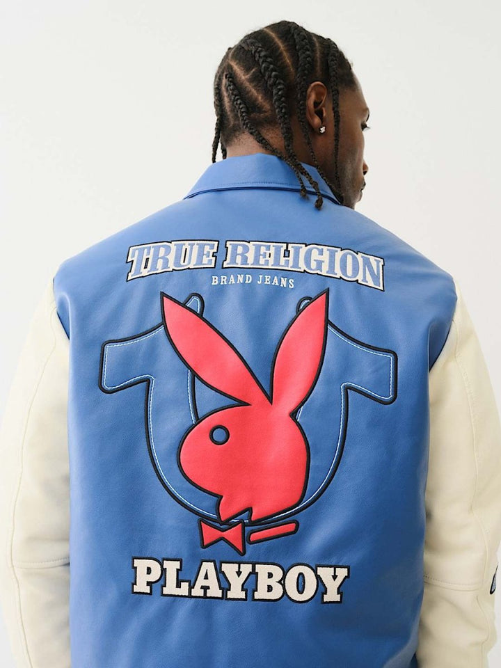TRUE RELIGION X PLAYBOY BOMBER VARSITY JACKET - XS - TRUE RELIGION X PLAYBOY BOMBER VARSITY JACKET - Tatoo Tee
