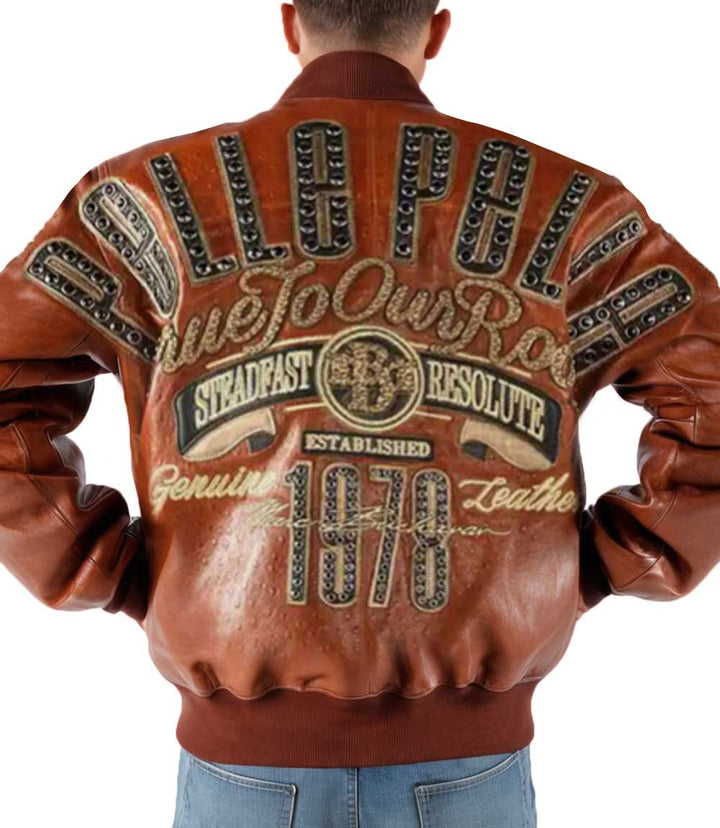 True To Our Roots Brown Leather Jacket - XXS - True To Our Roots Brown Leather Jacket - Tatoo Tee