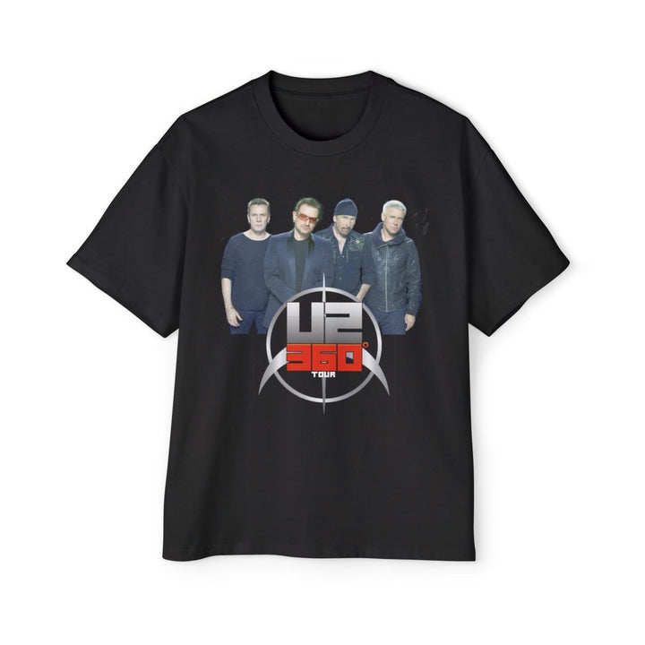 U2 360 Tour Heavy Oversized Tee - Music Fan Merchandise - S - Black - U2 360 Tour Heavy Oversized Tee - Music Fan Merchandise - Tatoo Tee