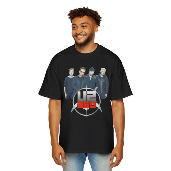 U2 360 Tour Heavy Oversized Tee - Music Fan Merchandise - S - Black - U2 360 Tour Heavy Oversized Tee - Music Fan Merchandise - Tatoo Tee