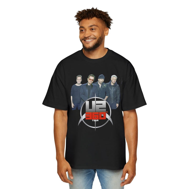 U2 360 Tour Heavy Oversized Tee - Music Fan Merchandise - S - Black - U2 360 Tour Heavy Oversized Tee - Music Fan Merchandise - Tatoo Tee