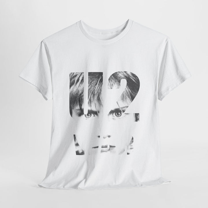 U2 Graphic Unisex Heavy Cotton Tee - Stylish Statement Shirt for Music Lovers - White - S - U2 Graphic Unisex Heavy Cotton Tee - Stylish Statement Shirt for Music Lovers - Tatoo Tee