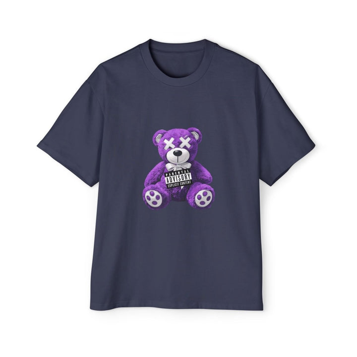 Unchained Bear Graphic Tee - Oversized Streetwear T-Shirt - Midnight Blue - S - Unchained Bear Graphic Tee - Oversized Streetwear T-Shirt - Tatoo Tee