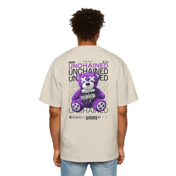 Unchained Bear Graphic Tee - Oversized Streetwear T-Shirt - Orchid - S - Unchained Bear Graphic Tee - Oversized Streetwear T-Shirt - Tatoo Tee