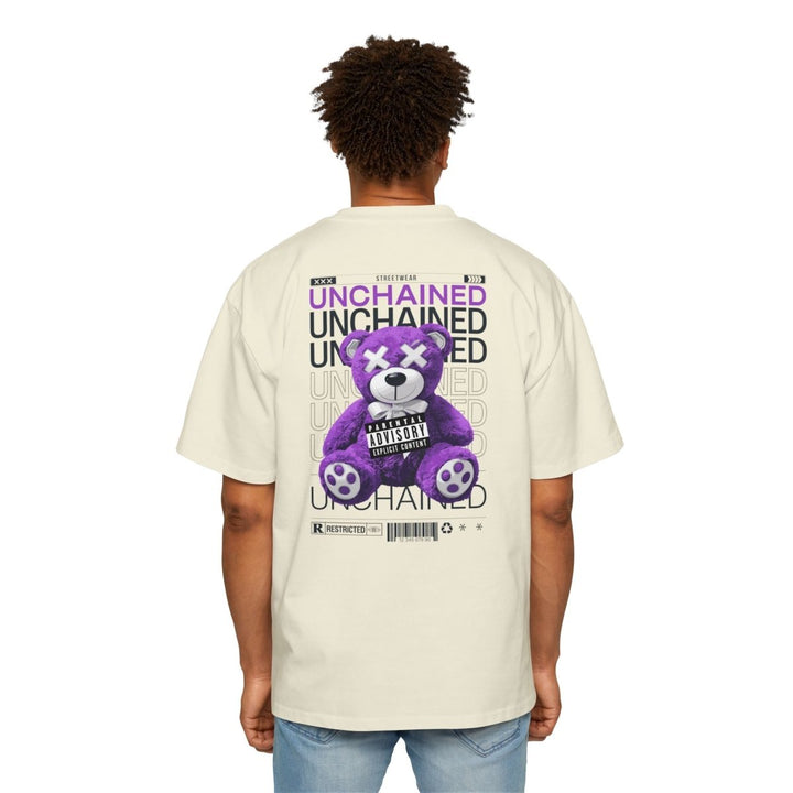 Unchained Bear Graphic Tee - Oversized Streetwear T-Shirt - Orchid - S - Unchained Bear Graphic Tee - Oversized Streetwear T-Shirt - Tatoo Tee