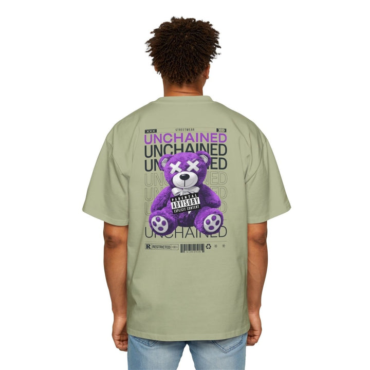 Unchained Bear Graphic Tee - Oversized Streetwear T-Shirt - Orchid - S - Unchained Bear Graphic Tee - Oversized Streetwear T-Shirt - Tatoo Tee